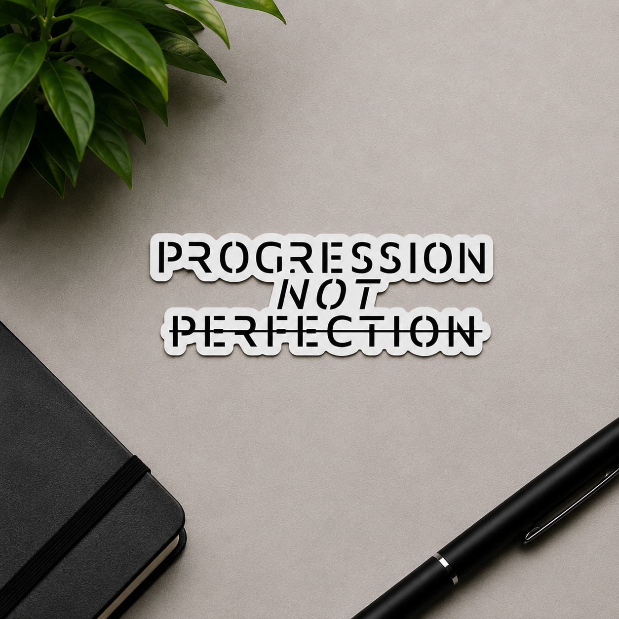 Progression Not Perfection - Sticker