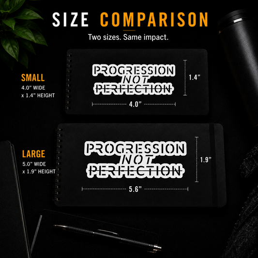 Progression Not Perfection - Sticker