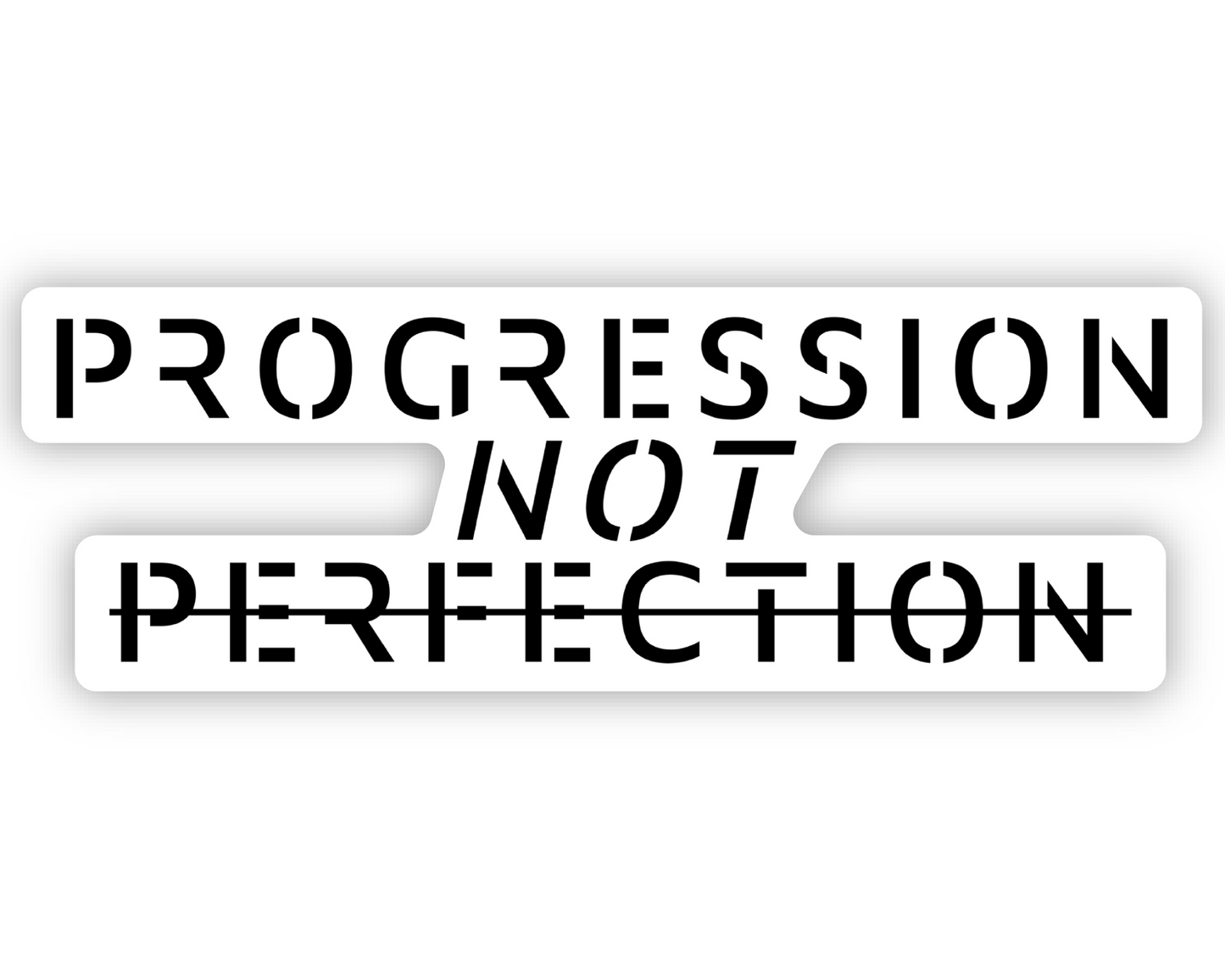 Progression Not Perfection - Sticker